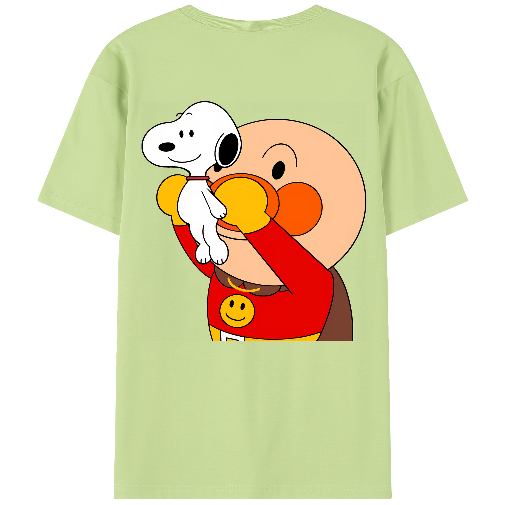 （画像用） アンパンマン Anpanman 綿100％半袖Tシャツ（背面プリント）